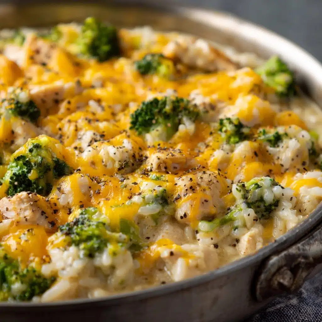 Creamy Chicken Rice and Broccoli Skillet Recipe - Recipe Image