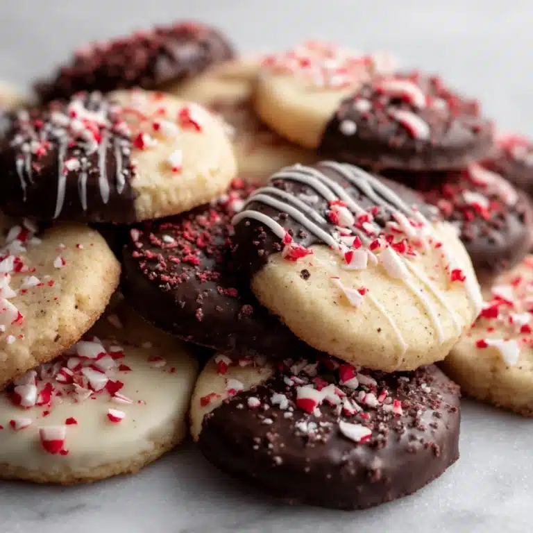Peppermint Shortbread Cookies Recipe