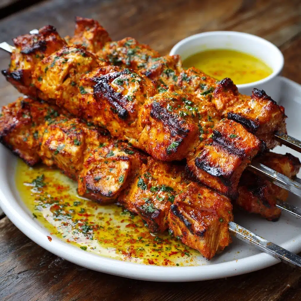 Garlic Parmesan Chicken Skewers Recipe - Recipe Image
