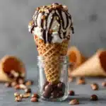 Tin Roof Ice Cream with Crushed Waffle Cone Recipe
