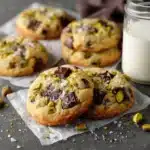 Dark Chocolate Chunk Pistachio Cookies Recipe