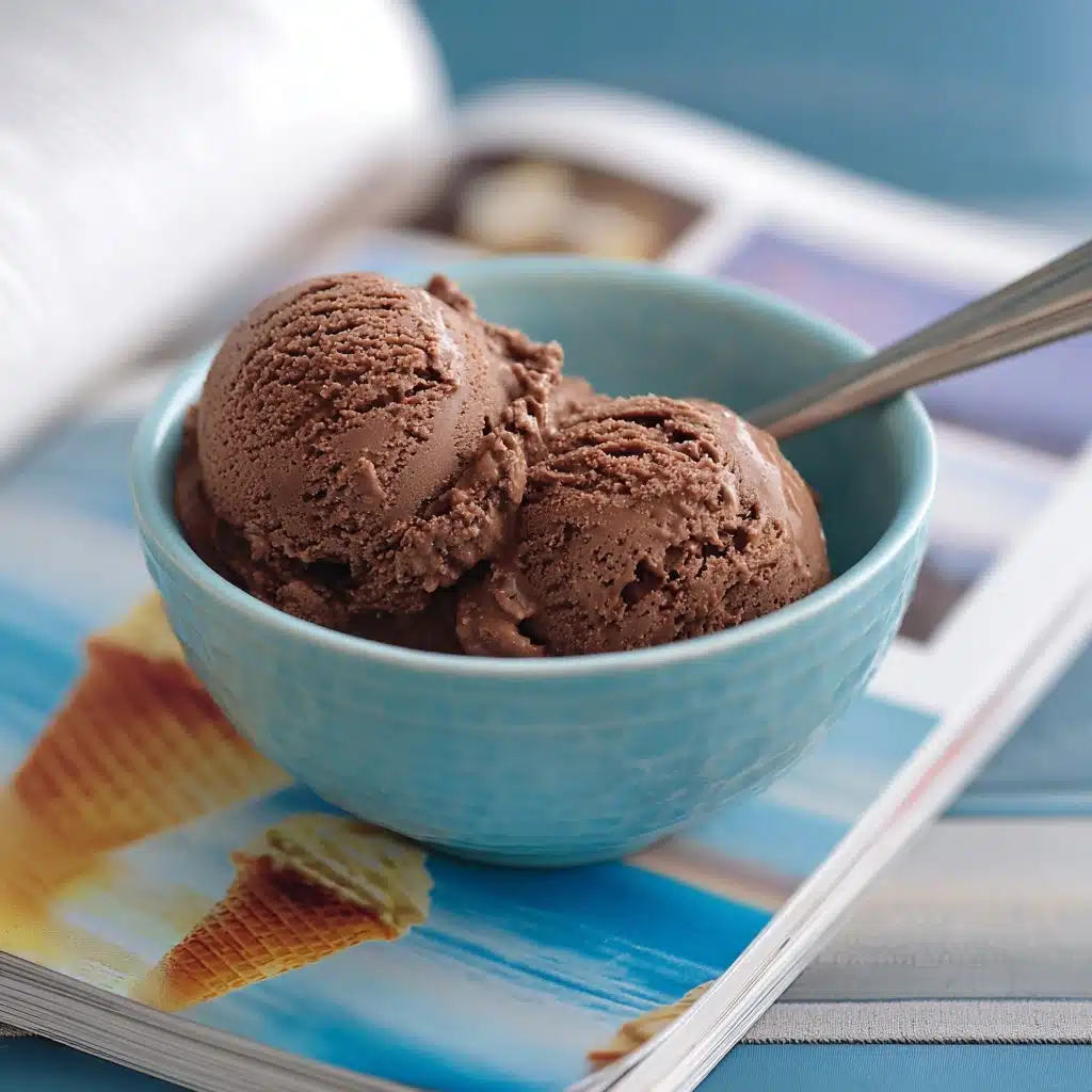 Chocolate Peanut Butter Cup Ice Cream with a Peanut Butter Swirl Recipe - Recipe Image