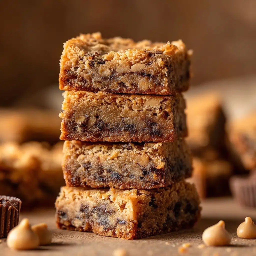 Chewy Peanut Butter Blondies Recipe - Recipe Image