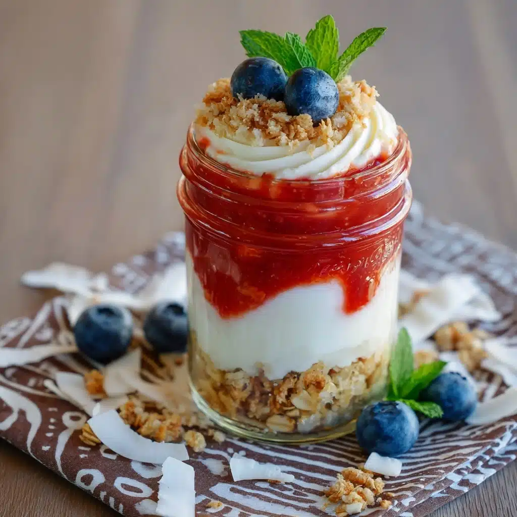 Berry Coconut Cheesecake Fools Recipe