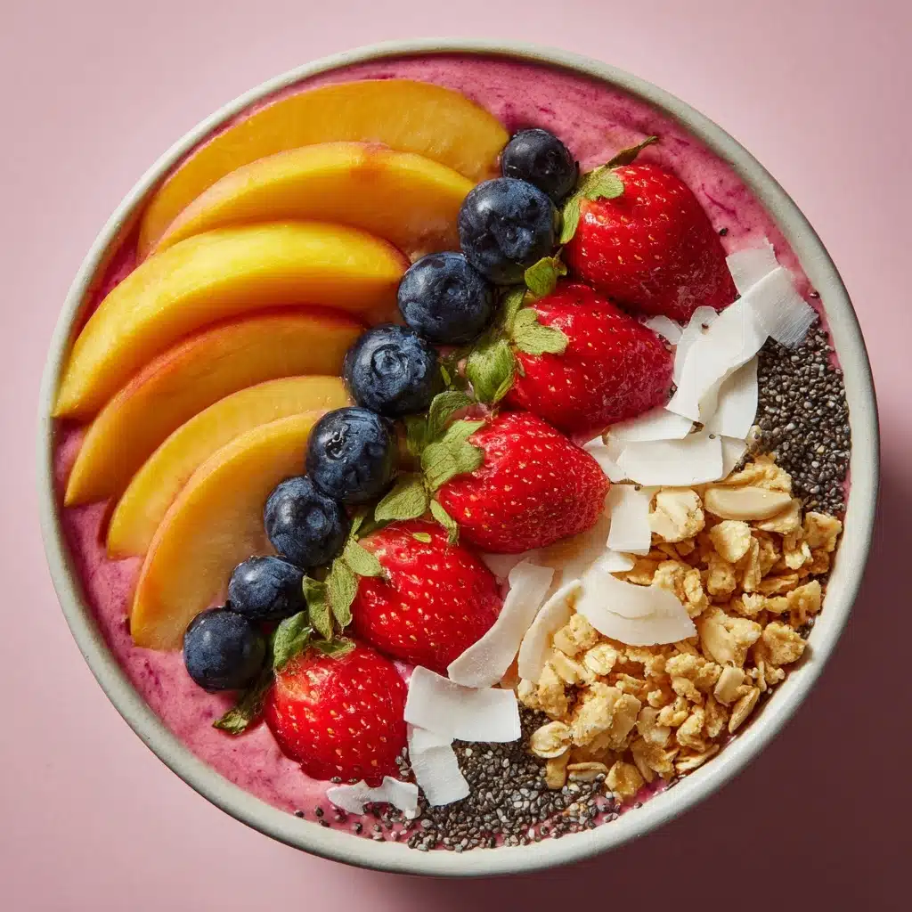 Berry, Peach and Coconut Smoothie Bowl Recipe