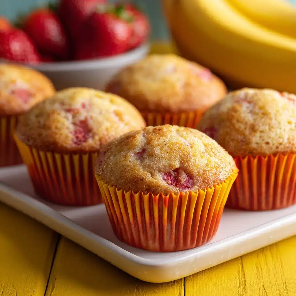 Strawberry Banana Muffins Recipe - Recipe Image