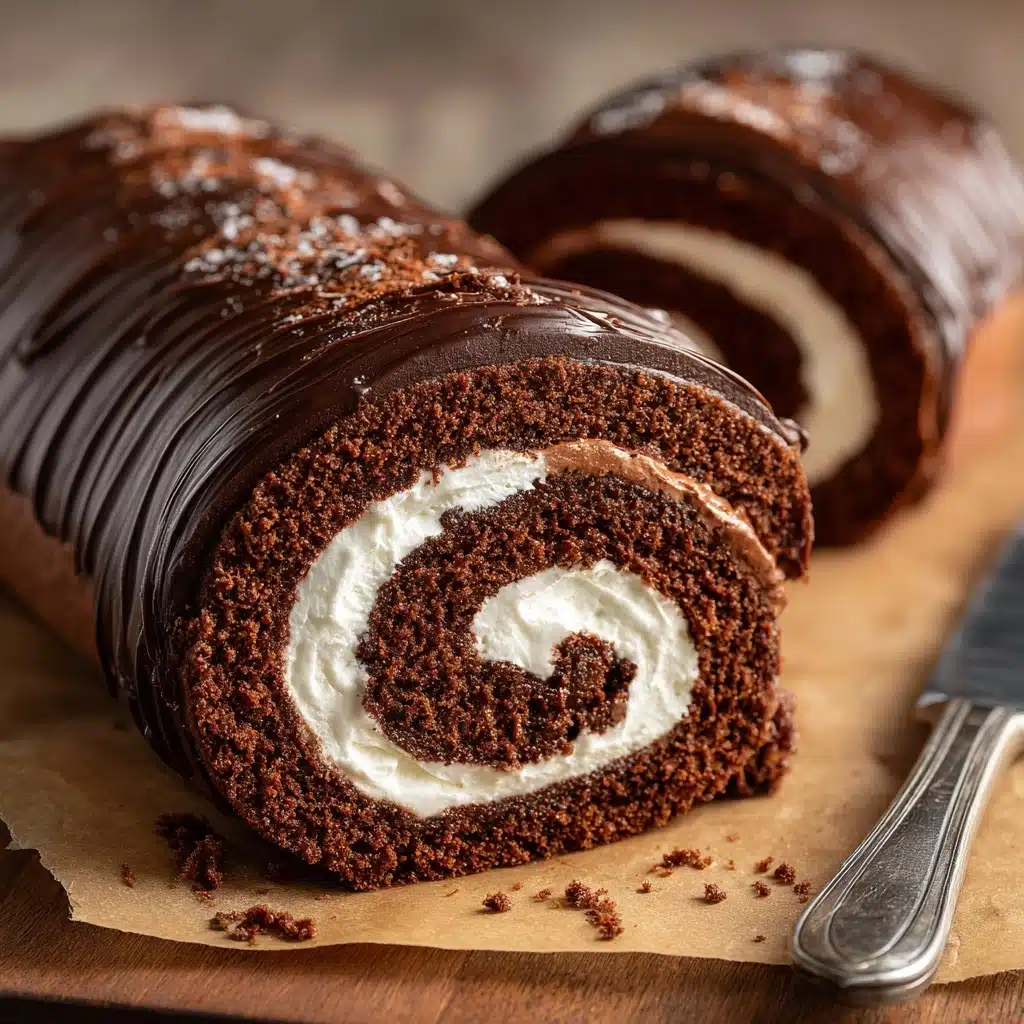 Chocolate Cake Roll Recipe - Recipe Image