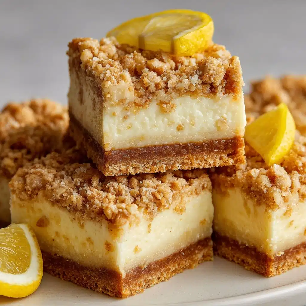 Oatmeal Lemon Crumble Bars Recipe - Recipe Image