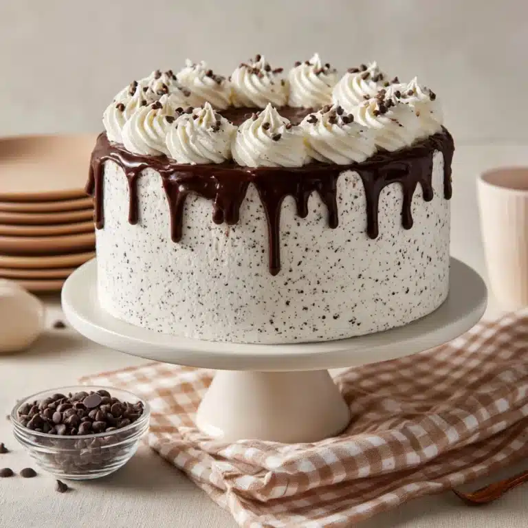 Chocolate Chip Cake with Ganache Drip Recipe