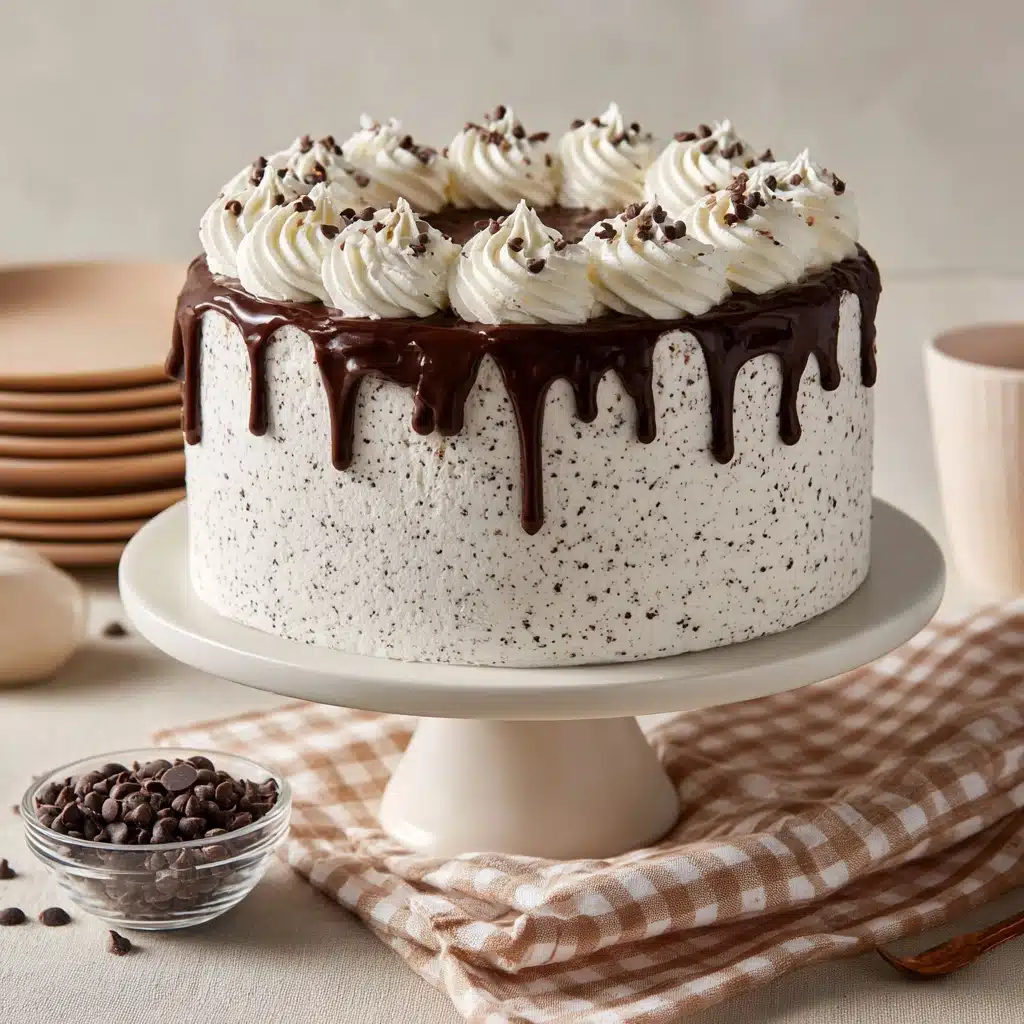 Chocolate Chip Cake with Ganache Drip Recipe