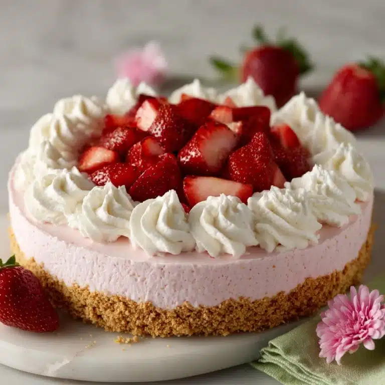 Strawberry No Bake Cheesecake Pie Recipe