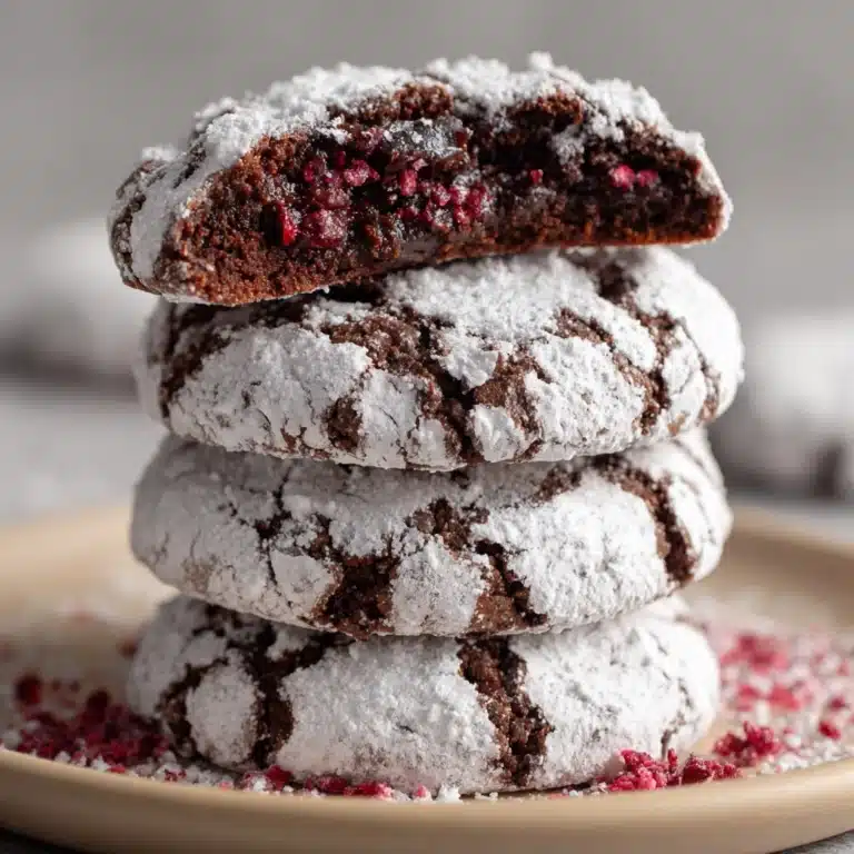 Chocolate Raspberry Crinkles Recipe