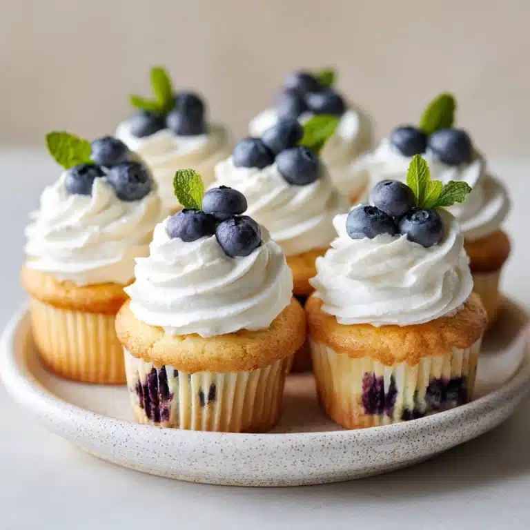 Blueberry Cream Cupcakes Recipe