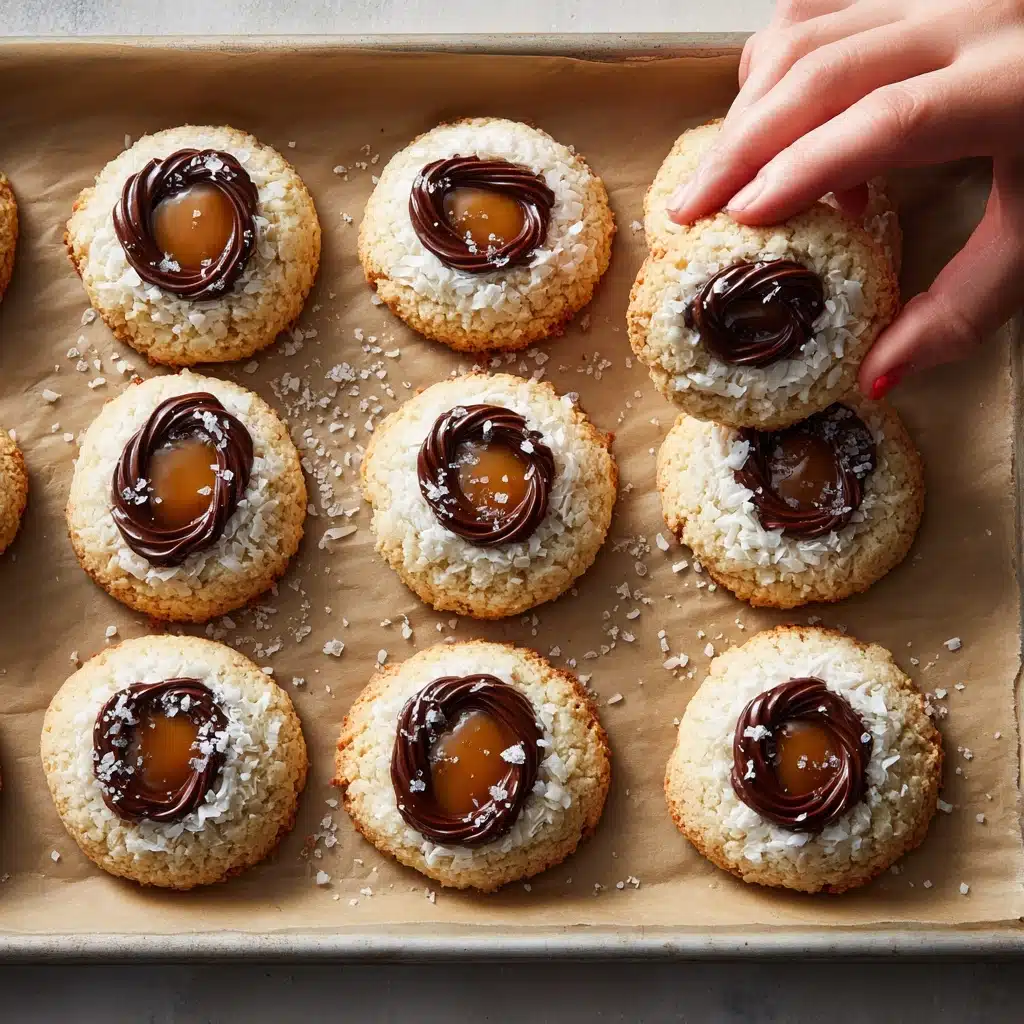 Caramel Coconut Macaroon Thumbprints Recipe - Recipe Image
