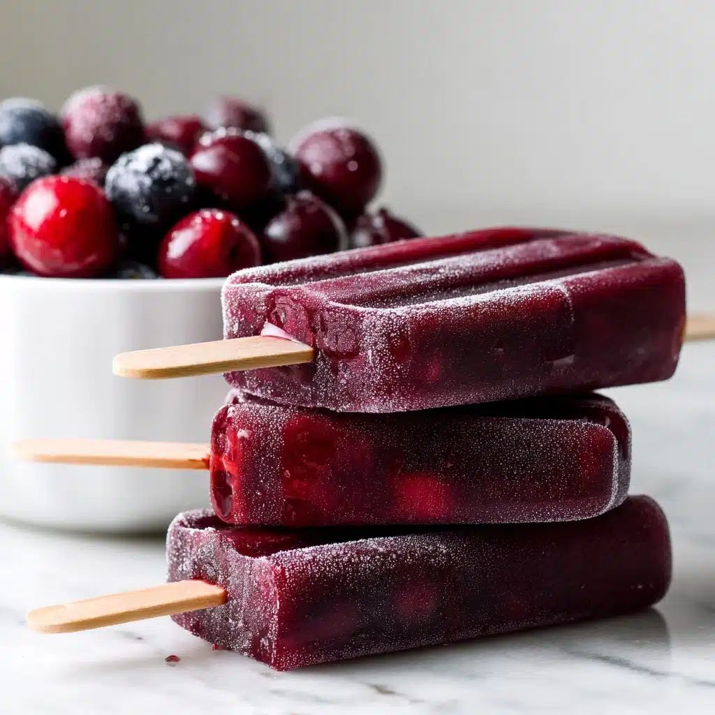 No-Drip Raspberry Popsicles Recipe - Recipe Image