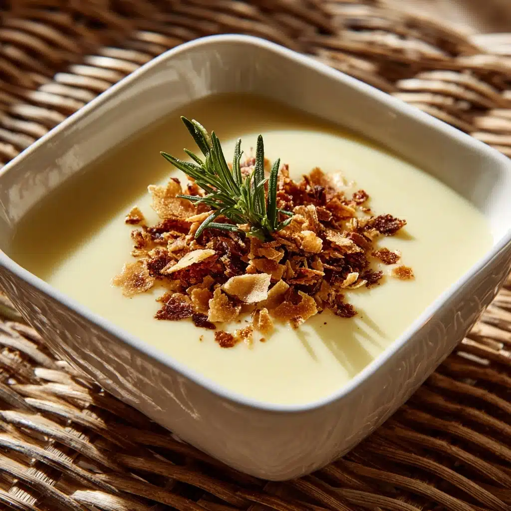 Onion Bisque with Frizzled Leeks & Rosemary Recipe - Recipe Image