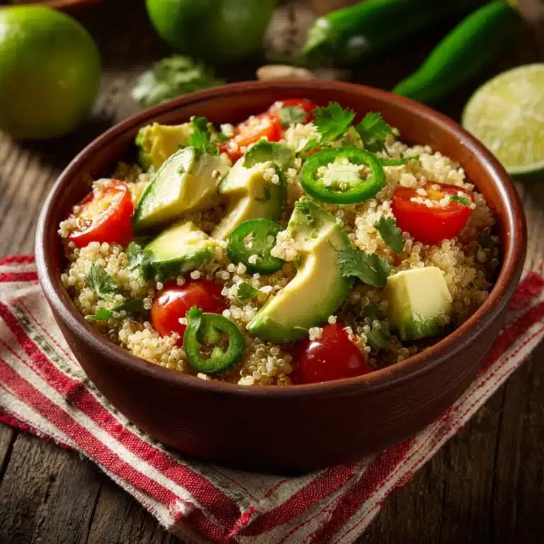 Quinoa Salad with Cumin Lime Vinaigrette Recipe