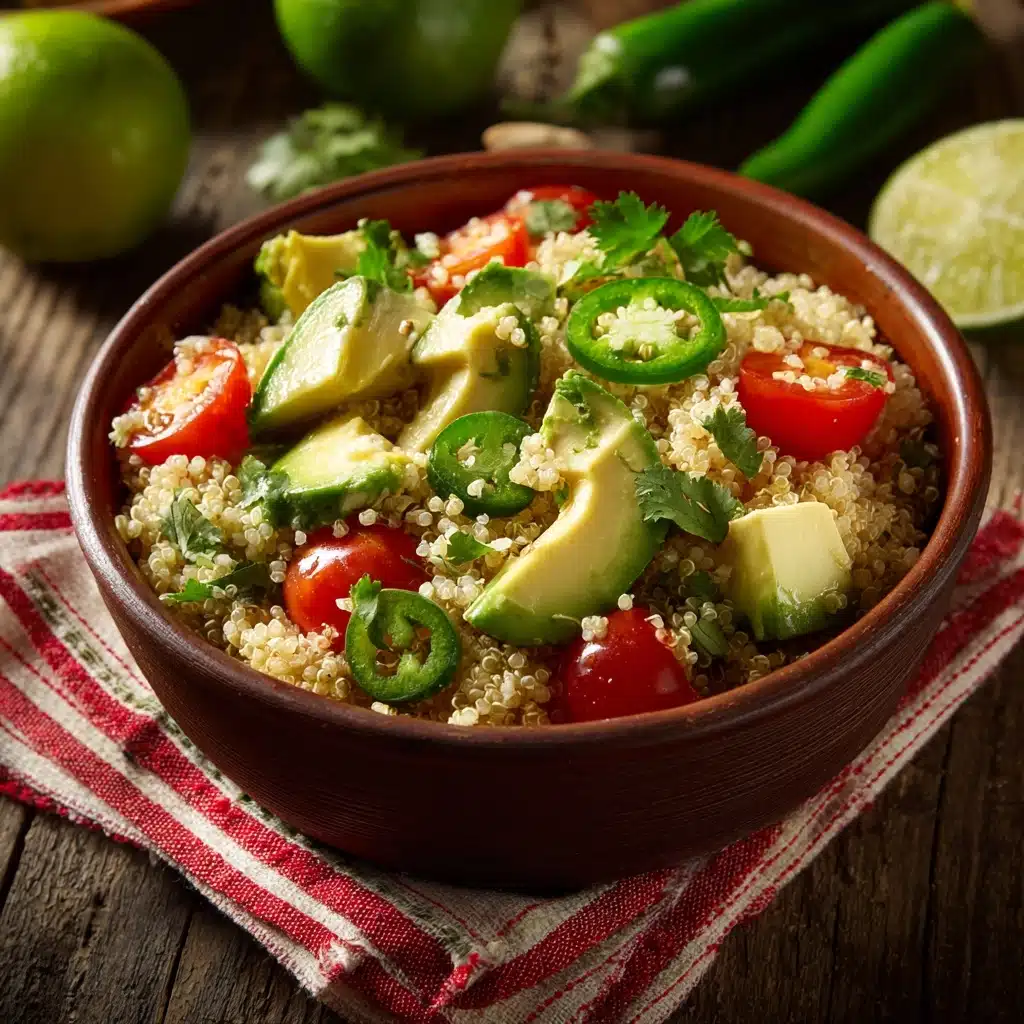Quinoa Salad with Cumin Lime Vinaigrette Recipe - Recipe Image