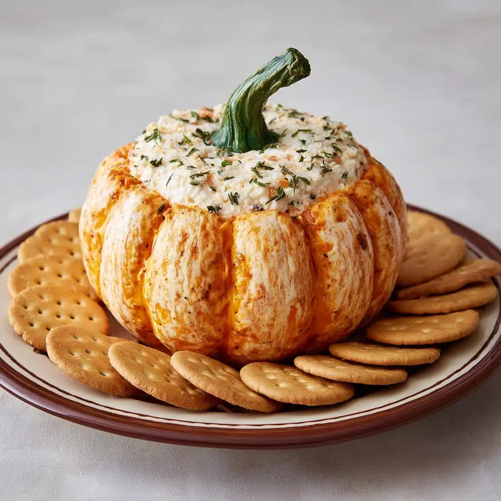 Pumpkin-Shaped Cheeseball Recipe - Recipe Image