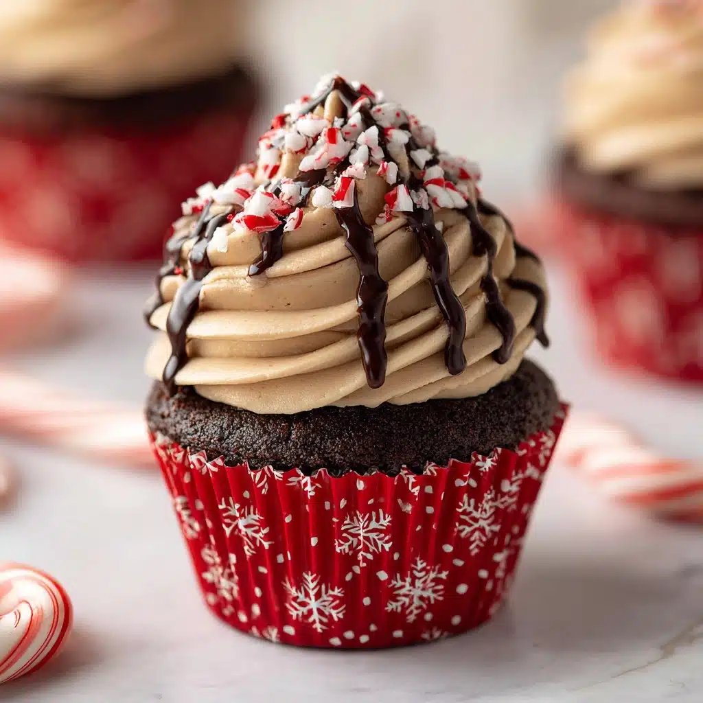 Peppermint Mocha Chocolate Cupcakes Recipe - Recipe Image