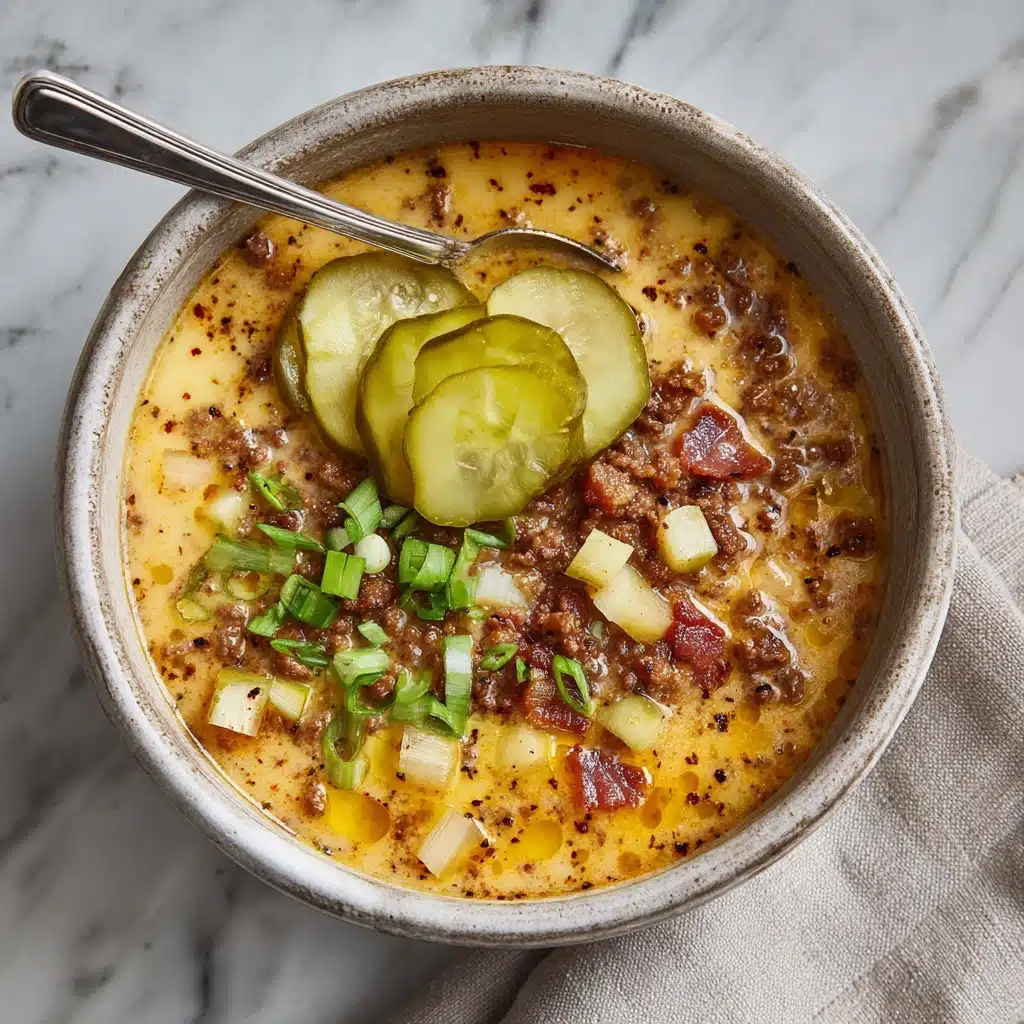 Keto Cheeseburger Soup Recipe - Recipe Image