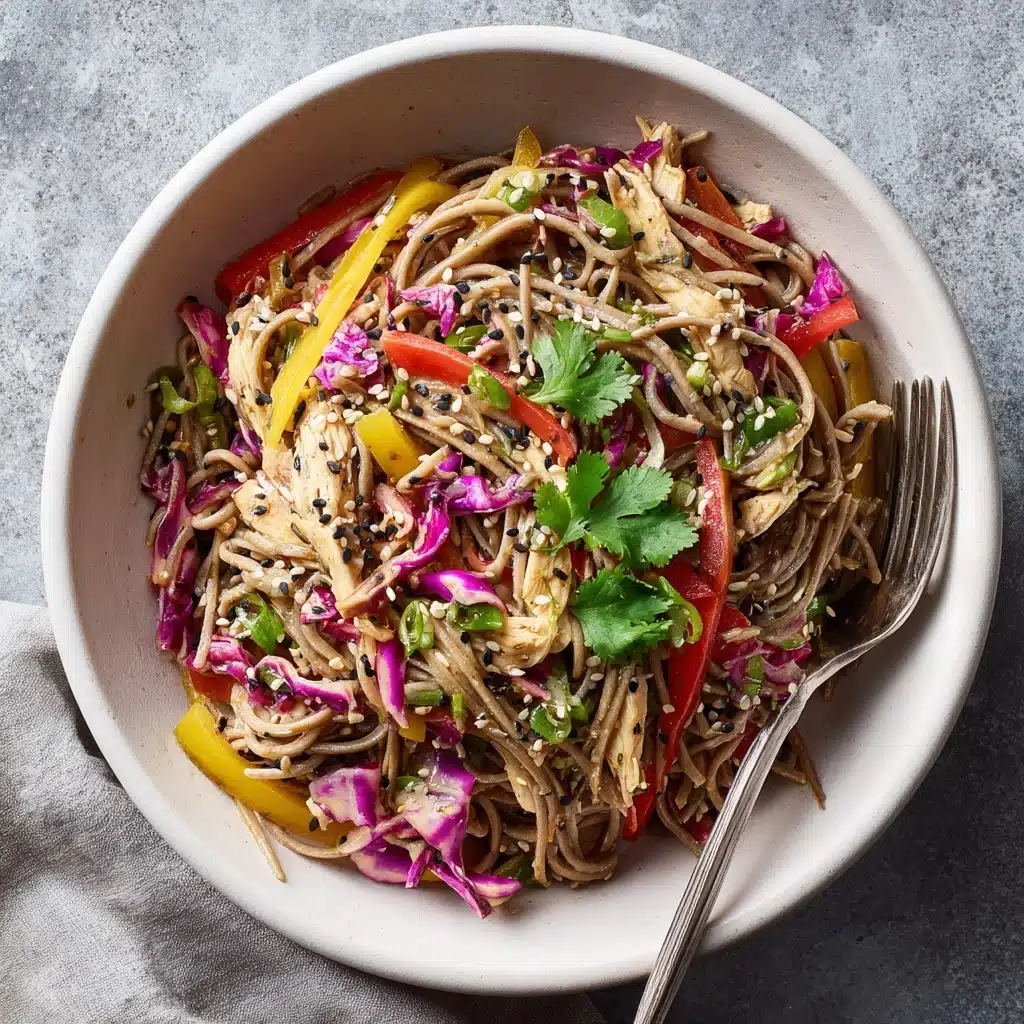 Asian Chicken Soba Noodle Salad Recipe - Recipe Image