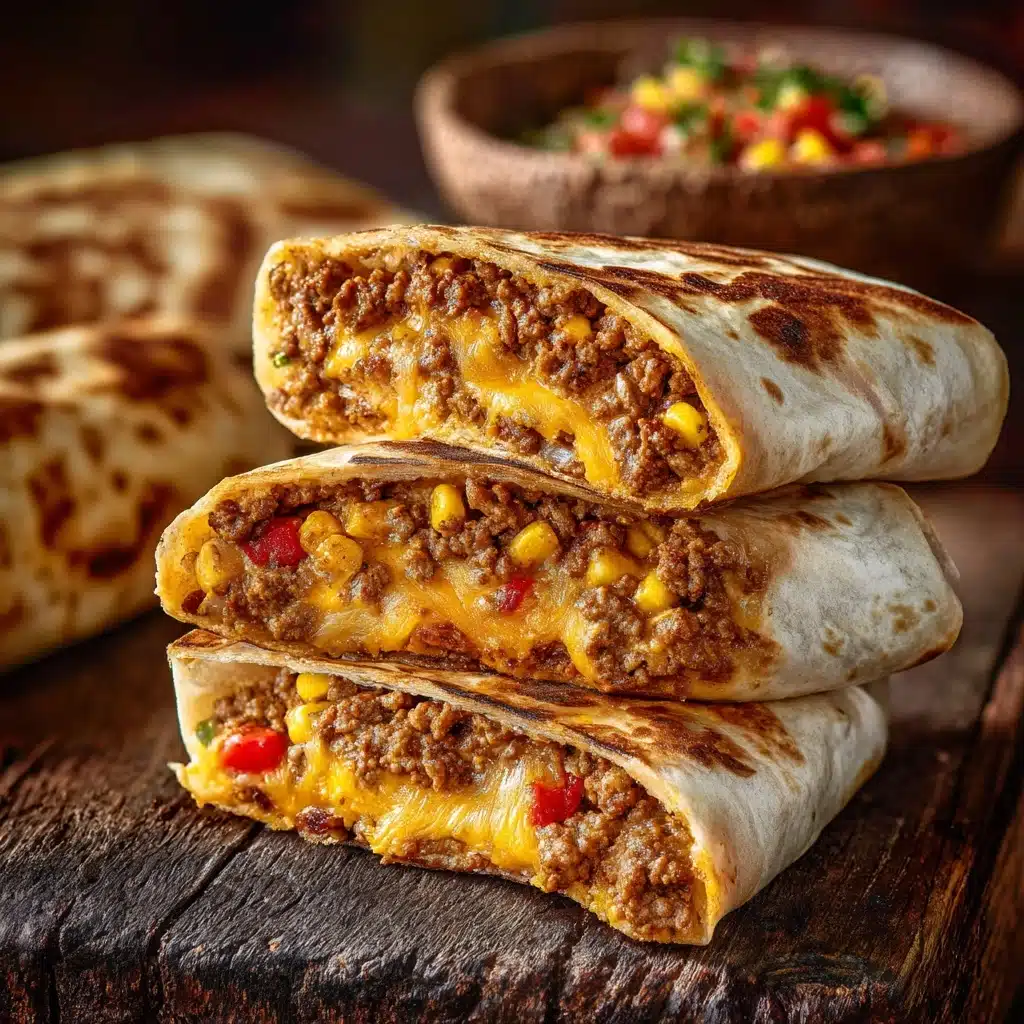 Nacho Cheese Beef Wraps Recipe - Recipe Image