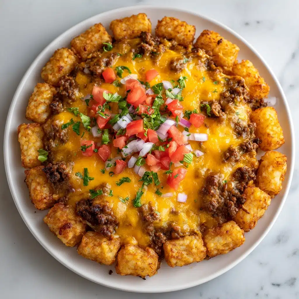 Cheesy Tater Tot Casserole with Ground Beef and Rotel Recipe - Recipe Image