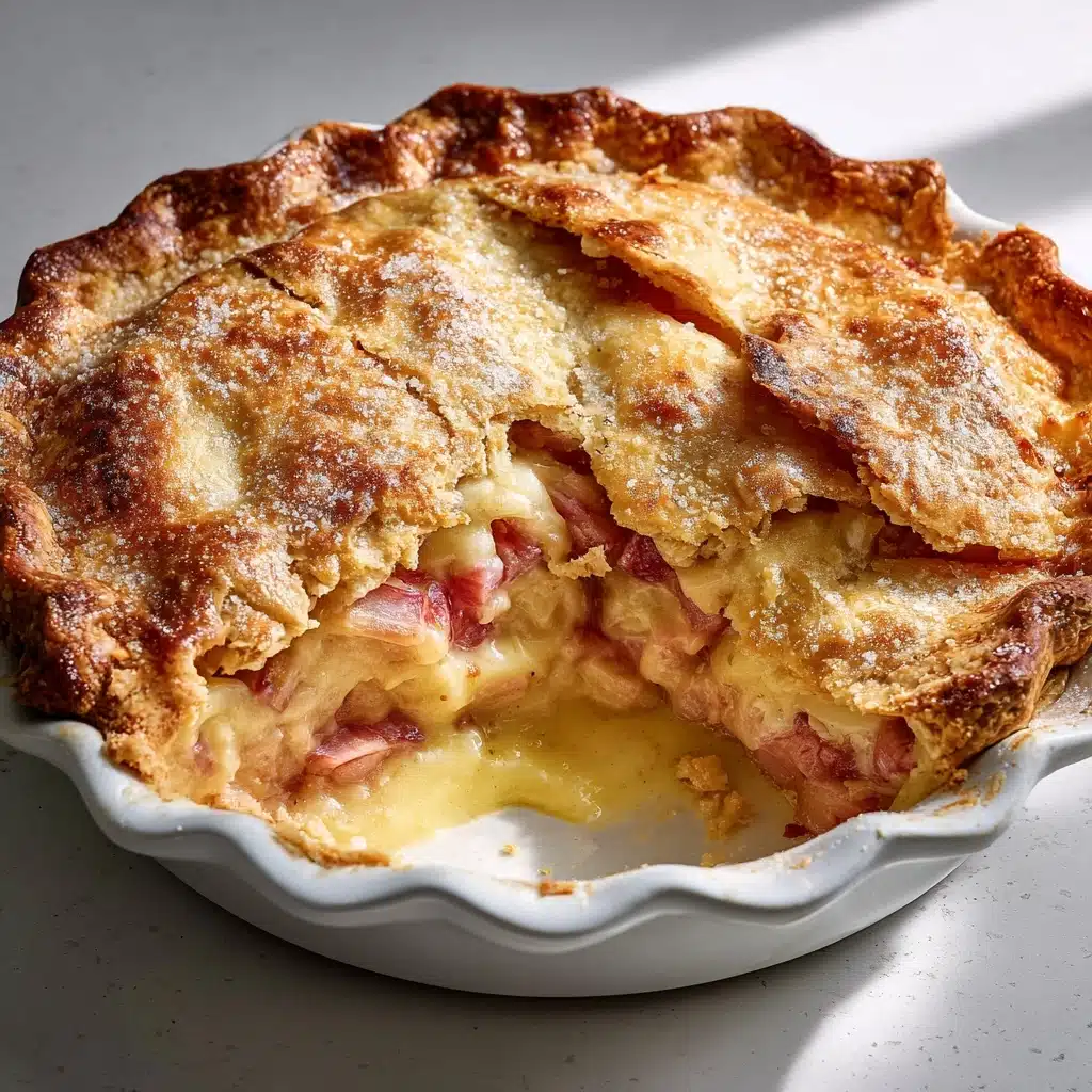 Rhubarb Custard Pie Recipe - Recipe Image