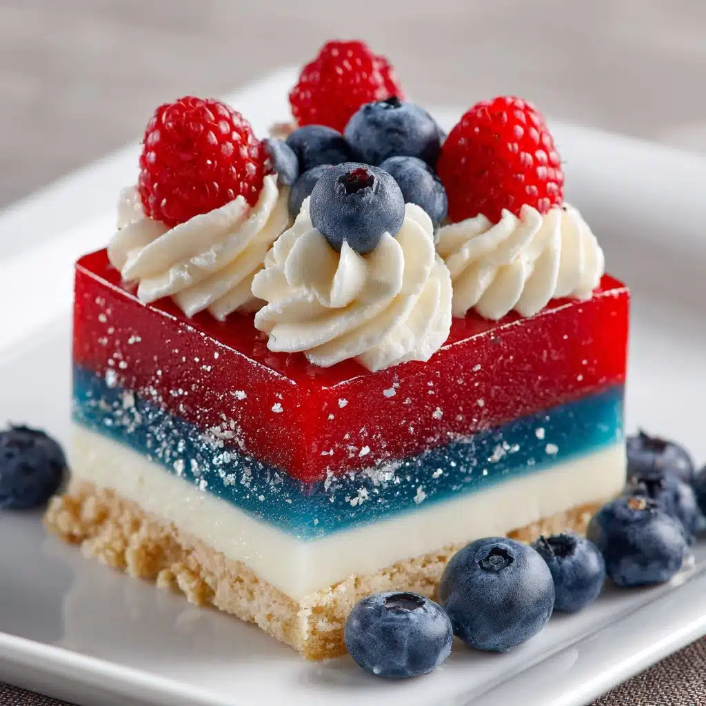Red, White, and Blue Mini Cheesecakes Recipe - Recipe Image