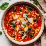 Italian Orzo Spinach Soup Recipe