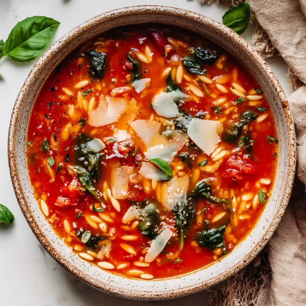 Italian Orzo Spinach Soup Recipe