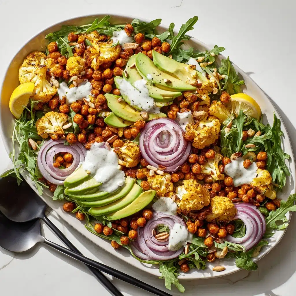 Roasted Cauliflower, Chickpea and Arugula Salad Recipe - Recipe Image
