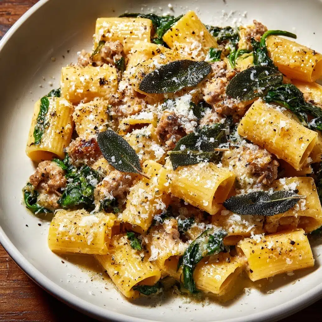 Creamy Pumpkin Pasta with Italian Sausage Recipe - Recipe Image