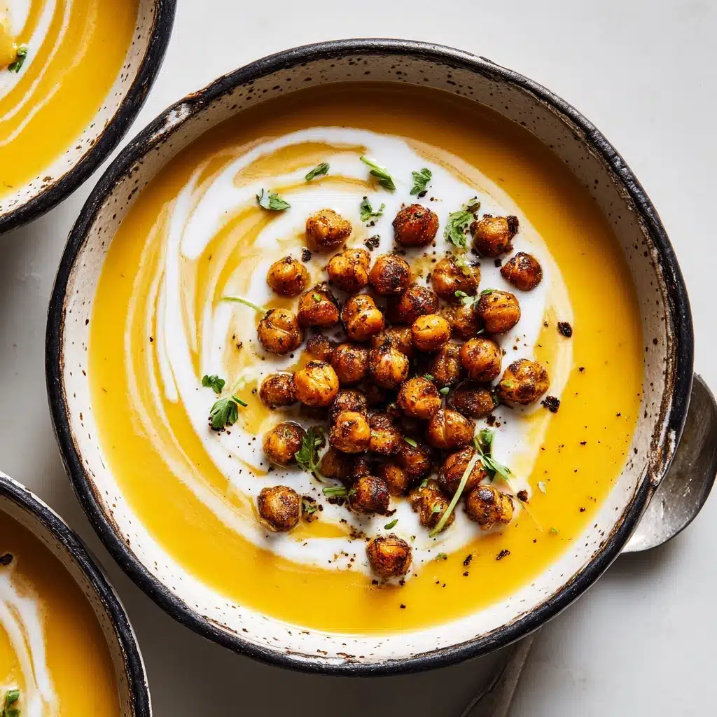 Roasted Carrot Soup with Za’atar Chickpeas Recipe - Recipe Image