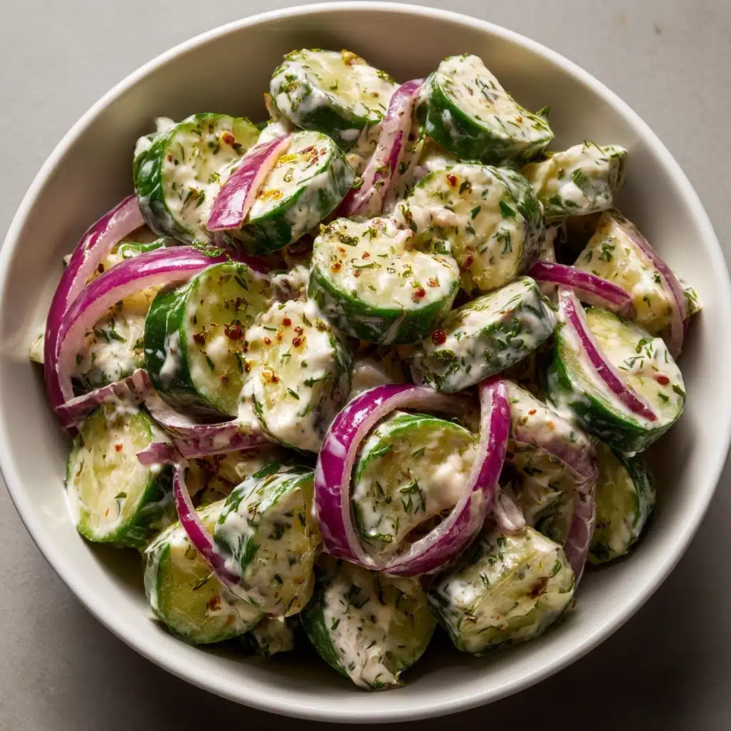 Creamy Cucumber Salad Recipe - Recipe Image