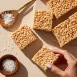 Salted Caramel Rice Krispie Bars Recipe