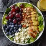 Rainbow Chicken Salad with Almond Honey Mustard Dressing Recipe