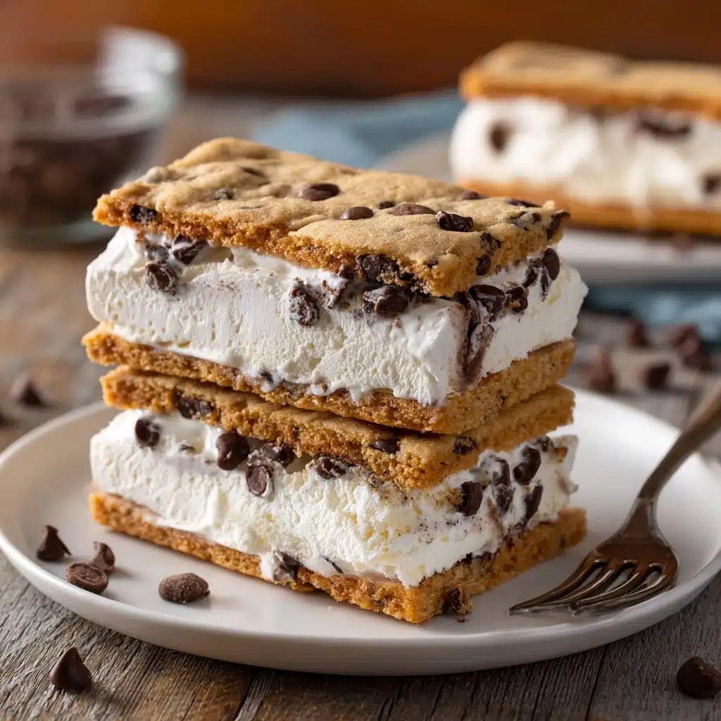 Chocolate Chip Cookie Ice Cream Bars Recipe - Recipe Image