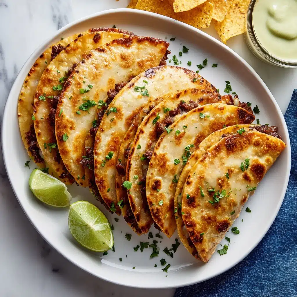 Crispy Black Bean Tacos with Cilantro Lime Sauce Recipe - Recipe Image