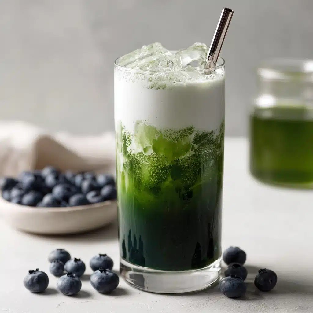 Blueberry Matcha Latte Recipe - Recipe Image