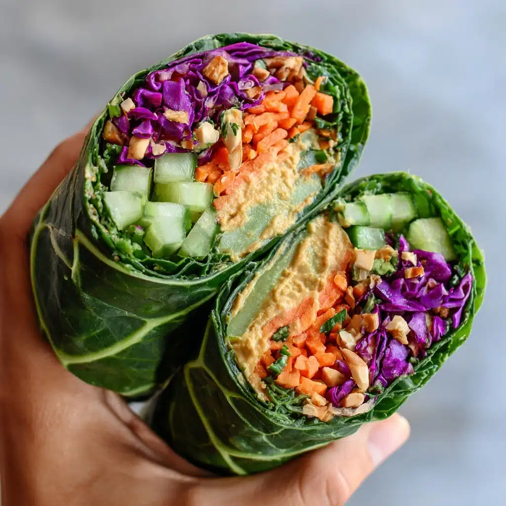 Detox Rainbow Roll-Ups with Peanut Sauce Recipe - Recipe Image