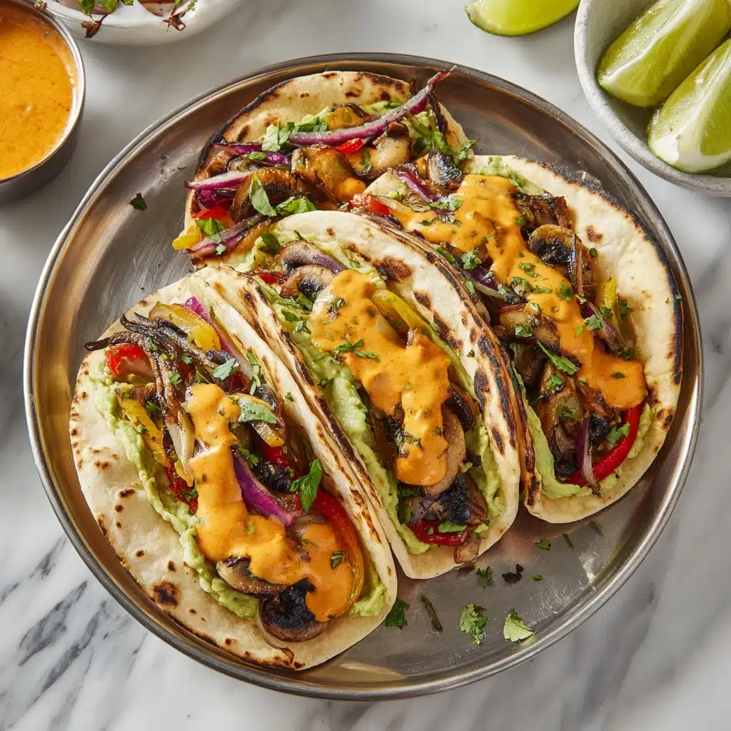 Vegan Sheet Pan Fajitas with Chipotle Queso Recipe - Recipe Image