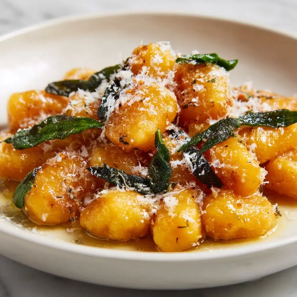 Pumpkin Gnocchi with Sage Butter Sauce Recipe - Recipe Image