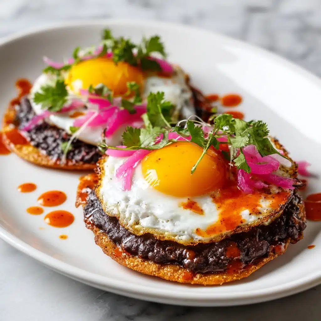 Red Chile Tostadas with Eggs Recipe