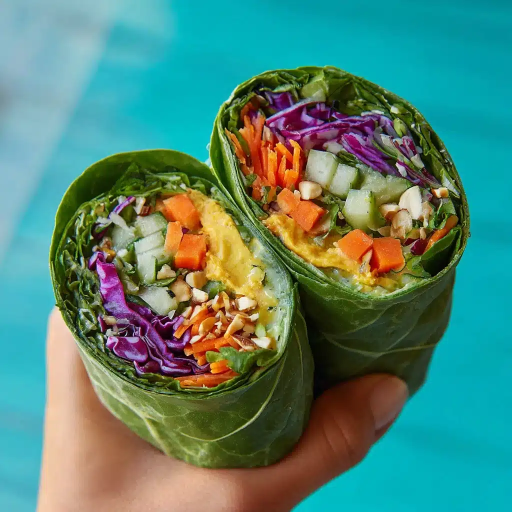 Detox Rainbow Roll-Ups with Peanut Sauce Recipe - Recipe Image