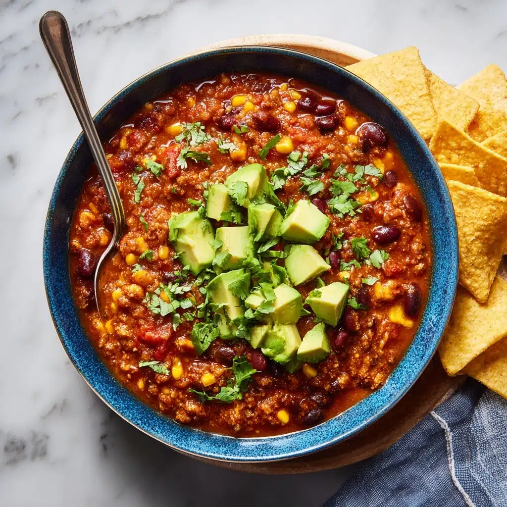 Queso Chicken Chili with Roasted Corn and Jalapeño Recipe - Recipe Image