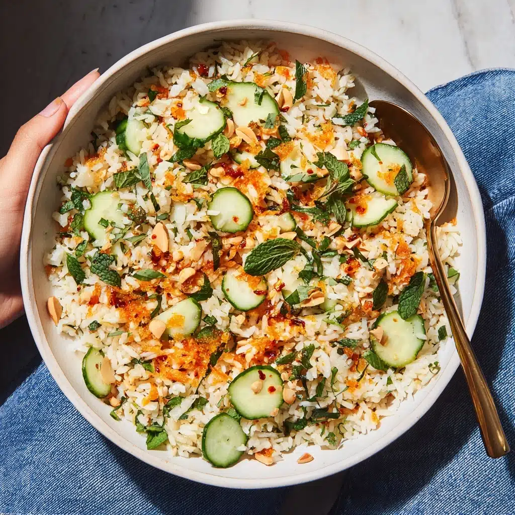 Crispy Rice Salad with Cucumbers and Herbs Recipe - Recipe Image