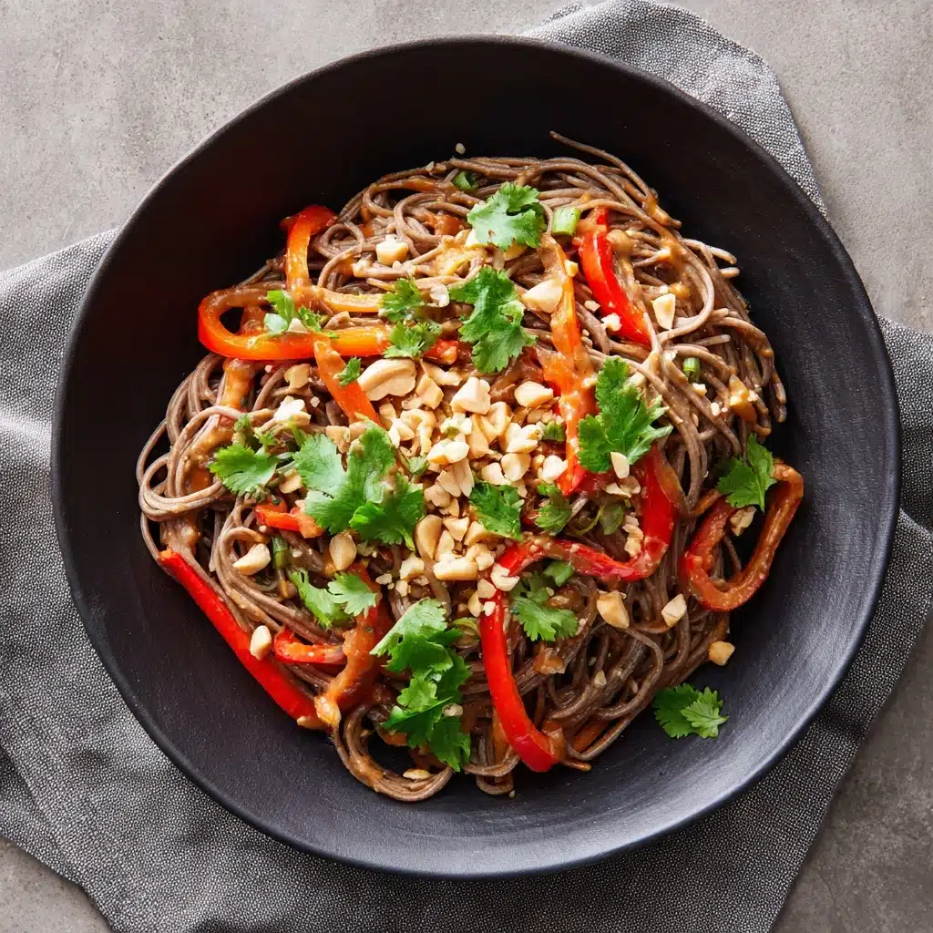 Spicy Peanut Soba Noodle Salad Recipe - Recipe Image