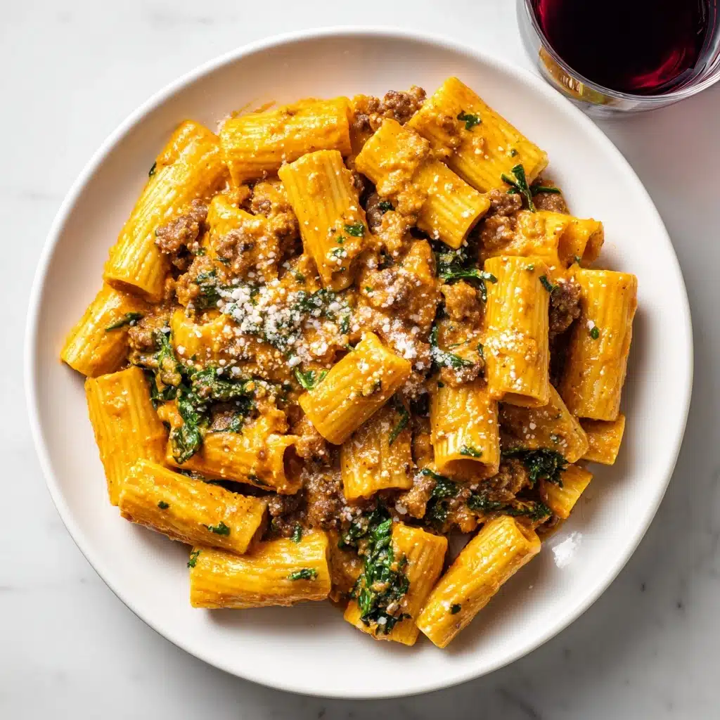 Date Night Rigatoni with Sausage and Kale Recipe - Recipe Image
